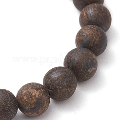 Natürliche runde Perlen-Stretch-Armbänder aus Bronzit für Frauen und Männer&nbsp;BJEW-JB11425