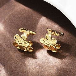 Pendientes de puño de acero inoxidable 304&nbsp;EJEW-B145-02G