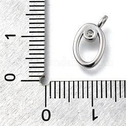 Ottone micro spianare pendenti zirconi&nbsp;KK-B132-12P-O