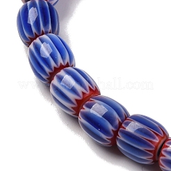 Colliers de perles chevron en fil de verre filé à la main&nbsp;LAMP-K041-01A-14