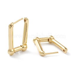 Laiton Huggie boucles d'oreilles&nbsp;EJEW-A056-32G
