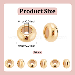 Messing Perlen&nbsp;KK-GO0002-01G-02