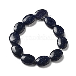 Synthetische blauen goldstone Perlen Stränge&nbsp;G-P528-M02-01
