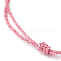 Bracelets réglables en perles tressées en coton ciré&nbsp;BJEW-JB11559