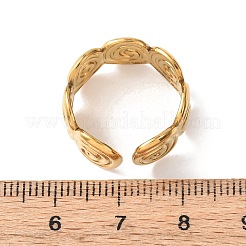 Offene Manschettenringe aus 304 Edelstahl für Damen&nbsp;RJEW-K309-26G