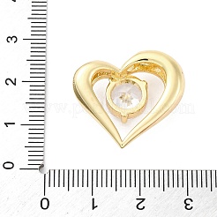 Pendentifs en laiton zircon cubique transparent&nbsp;KK-S510-24G