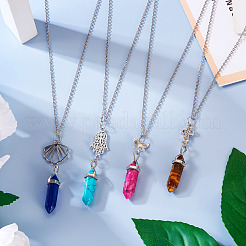 DIY-Set zur Herstellung einer Halskette mit Kugelanhänger aus natürlichen und synthetischen Edelsteinen&nbsp;DIY-TA0004-91