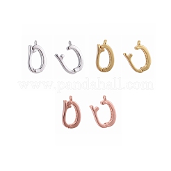 Esche in ottone con micro pavè di zirconi cubici&nbsp;ZIRC-P007-03-NR