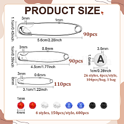 Kit di spille di sicurezza fai da te&nbsp;DIY-PH0038-69A