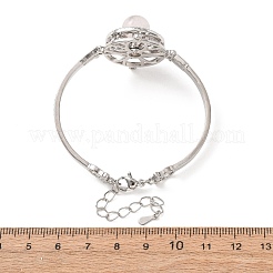 Bracciali a maglie con pietre preziose naturali e sintetiche a forma di sole rotante&nbsp;GG-CBA0251-11P