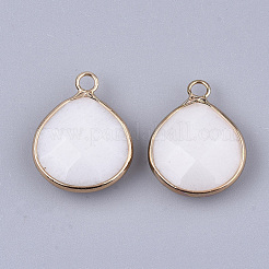 Pendentifs en jade blanc naturel&nbsp;G-S349-09B