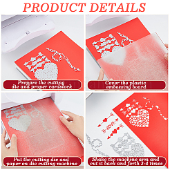 Stanzschablonen-Set aus Kohlenstoffstahl mit Herzmotiv zum Valentinstag&nbsp;DIY-CP0009-55