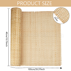 1 rouleau de sets de table en rotin naturel&nbsp;AJEW-BC0007-32