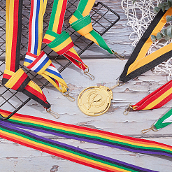 40 sangle de médaille en ruban de polyester de 8 styles&nbsp;AJEW-GA0003-61