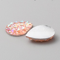Cabochons strass résine opaque&nbsp;RESI-WH0035-29C