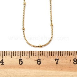 Ionenplattierung (IP) 304 Edelstahl Schlangenketten Halsketten&nbsp;NJEW-F248-11A-G