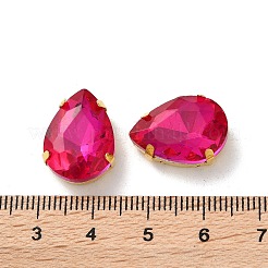 Tropfenförmiger Strass zum Aufnähen&nbsp;RGLA-L028-09G-02