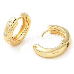 Klare kubische Zirkonia-Sterncreolen&nbsp;LS-EJEW-C022-04G
