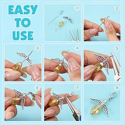 DIY-Sets zum Herstellen von Engelanhängern&nbsp;DIY-PH0034-14