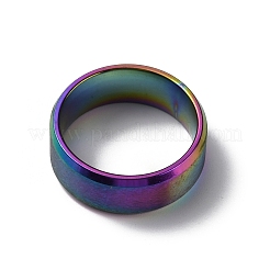 Anillos de dedo de banda ancha de acero inoxidable 201 para mujeres y hombres&nbsp;RJEW-WH0009-13E-M