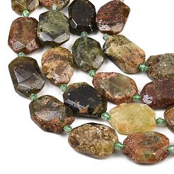 Natürlichen grünen Granat Perlen Stränge&nbsp;G-B125-P24-01