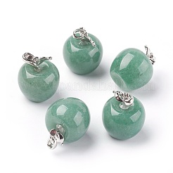 Pendentifs en aventurine vert naturel&nbsp;G-E513-A04