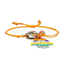 Boho Miyuki Perlen Hamsa Hand Charm verstellbare Damenarmbänder&nbsp;PZ5125