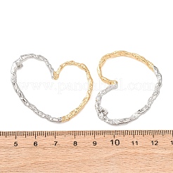 Boucles d'oreilles puces en acier inoxydable 316 en forme de cœur creux&nbsp;EJEW-Z160-01GP