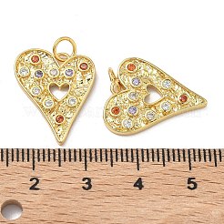 Pendentifs en laiton zircon cubique pavé&nbsp;KK-F933-02G