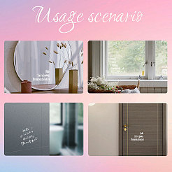 Wasserdichte reflektierende Kunststoffspiegelaufkleber&nbsp;DIY-WH0668-001