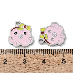 Pendentifs en acier inoxydable 304 émaillés&nbsp;STAS-P339-19P-01