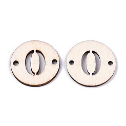 Connettori di collegamento in legno di pioppo naturale non finito&nbsp;WOOD-S045-138B