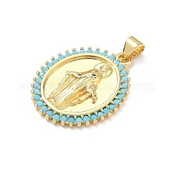 Ottone micro spianare pendenti zirconi&nbsp;KK-P345-52G-02