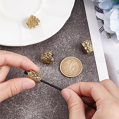 3 pièce de perles européennes en laiton&nbsp;KK-NB0003-82B