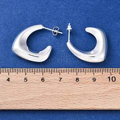 Orecchini a bottone in acciaio inossidabile 304&nbsp;EJEW-A125-35S