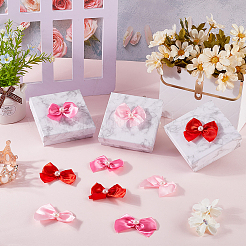 72 Stück 3 Farben Bowknot Polyester Ornament Zubehör&nbsp;DIY-SP0003-61