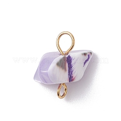 Dijes de conector de concha de tróquido natural teñidos&nbsp;PALLOY-JF04585