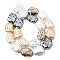 Fili di perle di vetro galvanizzato&nbsp;BSHE-B009-F01-01