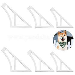 Modelli per trapuntatura in acrilico Arricraft 6 pz, set di modelli di cucito per bandana per cani di taglia piccola/media/grande sciarpa per cani per cucire quilting stencil per patchwork fai da te cucito artigianale