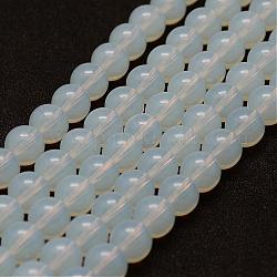Perlas opalite hebras, redondo, 8mm, agujero: 1 mm, aproximamente 47 pcs / cadena, 14.5~15 pulgada