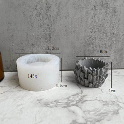 Stampi in silicone per candeliere a grappolo di cristallo fai da te, per intonaco, produzione artigianale di cemento, bianco, 76x42mm, diametro interno: 38mm