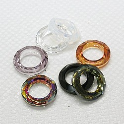 Austrian Crystal Components, Linking Rings, 4139 Cosmic Ring, Mixed Color, 20x6mm