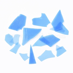 Coe 90 schmelzbare Konfetti-Glas-Chips, für diy kreative geschmolzene glaskunststücke, Licht Himmel blau, 5.5~62.5x2.5~35x0.1~1.5 mm