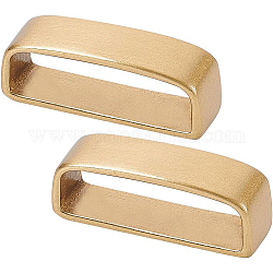 BENECREAT 2Pcs Belt Loop Keeper, Brass Belt Loop replacement (38-40mm) Men's Belt Buckle Accessories for Belt Fixing