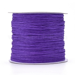 ナイロン糸  カスタム織ジュエリーにはナイロンのアクセサリーコード  青紫色  0.6mm  約142.16ヤード（130m）/ロール