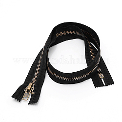 Accessori d'abbigliamento , metallo con cerniera in nylon, componenti per cerniera lampo, nero, 68x3.5x0.3cm