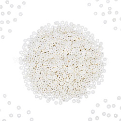 Pandahall Elite umweltfreundliche handgefertigte Polymer Clay Perlen, Disc / Flachrund, heishi Perlen, weiß, 8x0.5 mm, Loch: 2 8x0.5~1 mm mm, Bohrung: 2 mm, ca. 380~400 Stk. / Strang, 17.7 Zoll, 6strands