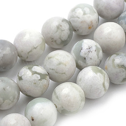 Fili di perline di giada naturale, tondo, 10mm, Foro: 1 mm, circa 37~40pcs/filo, 14.9~15.1 pollice (38~38.5 cm)