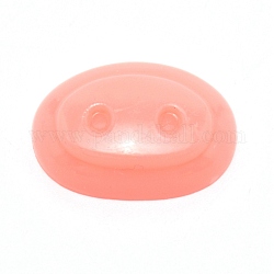 Oval Plastic Craft Pig Nose, Doll Making Supplies, Light Salmon, 20x27x7mm