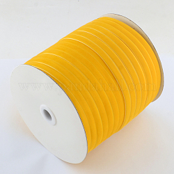 3/8 inch Single Face Velvet Ribbon, Gold, 3/8 inch(9.5mm), about 200yards/roll(182.88m/roll)
